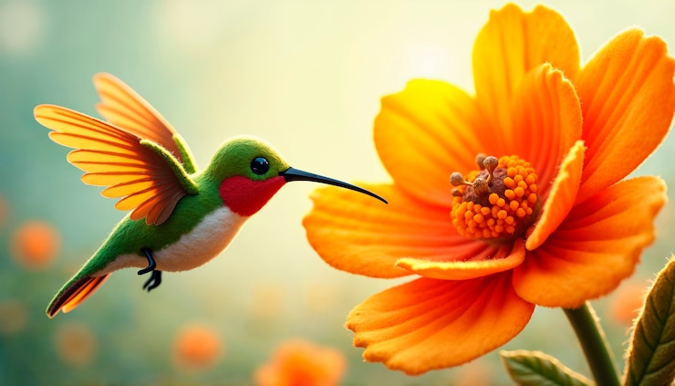 Foto grátis uma ilustração adorável de animais minúsculos.