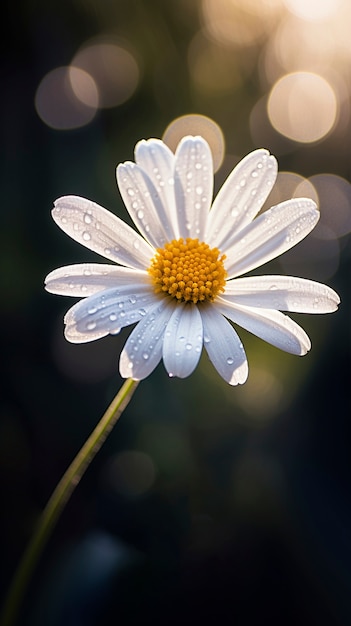 Foto grátis uma linda margarida na natureza.