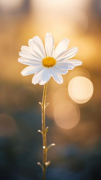 Foto grátis uma linda margarida na natureza.