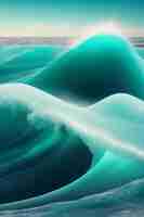 Foto grátis uma onda que tem a palavra oceano nela