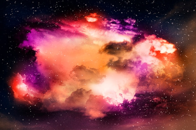 Universo abstrato colorido com textura de fundo