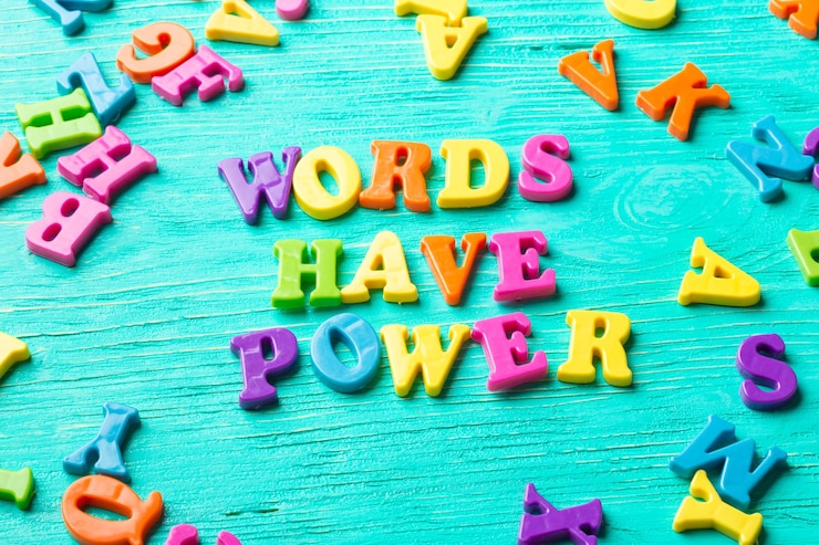Foto grátis várias letras coloridas