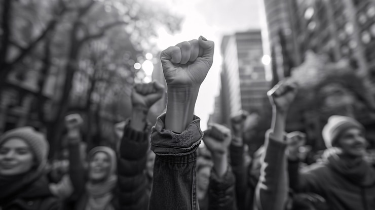 Foto grátis várias pessoas participando de protestos