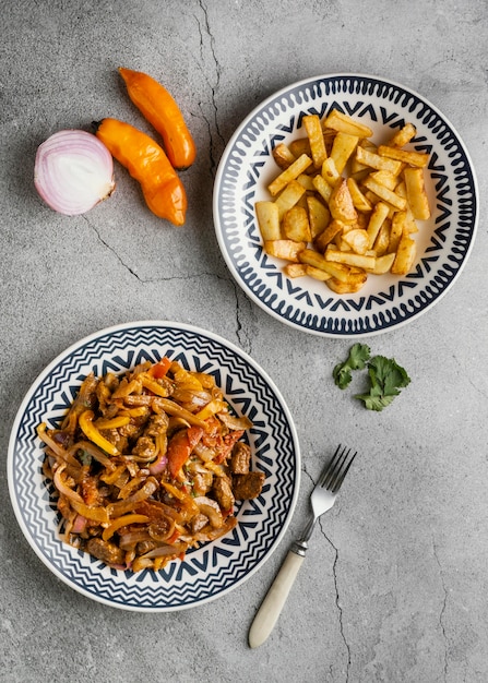 Foto grátis variedade criativa de comida saborosa