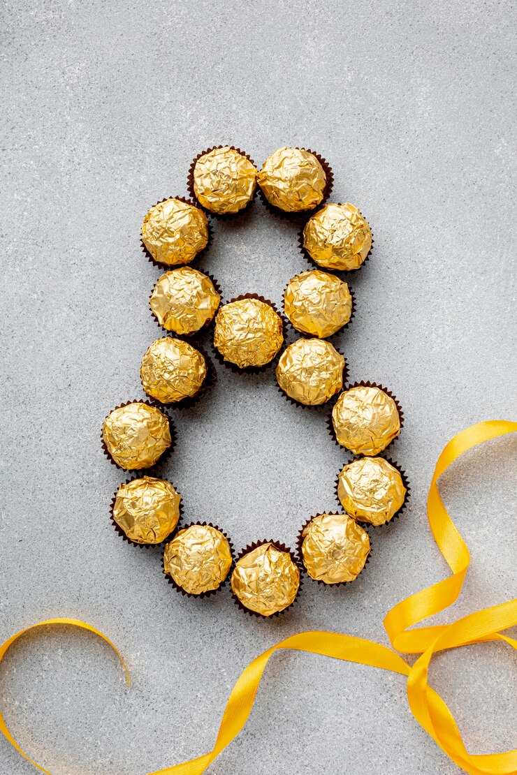 Foto grátis variedade de 8 de março com bombons de chocolate