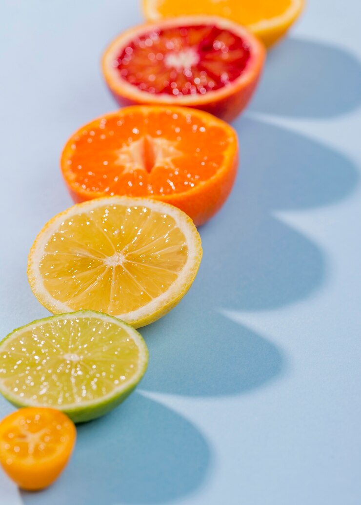 Foto grátis variedade de close-up de frutas saborosas