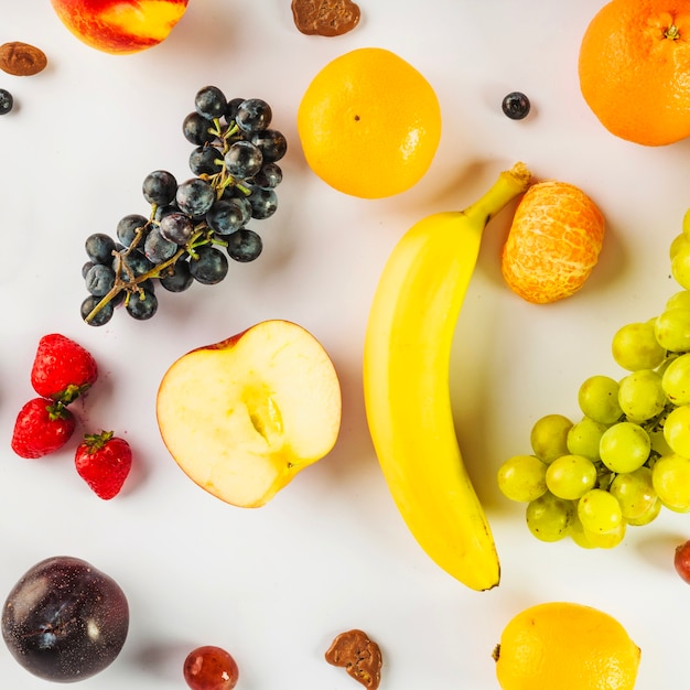 Foto grátis variedade de frutas