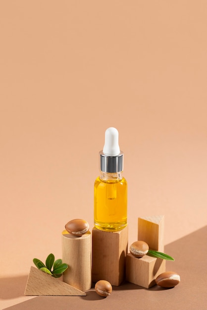 Foto grátis variedade de óleo de argan saudável