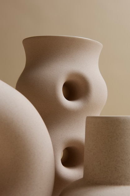 Variedade de vasos modernos minimalistas