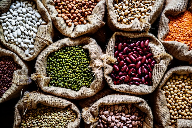 Vários legumes