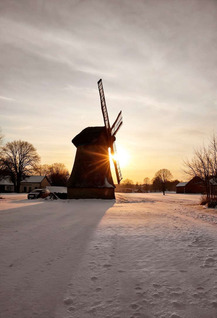 Foto grátis velha aldeia de inverno