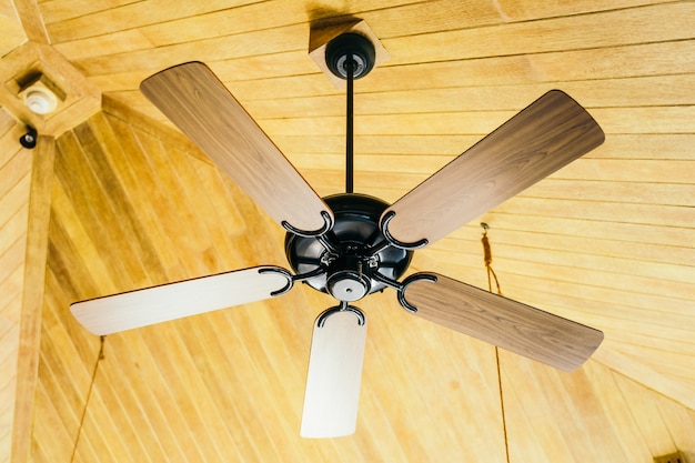 Foto grátis ventilador de teto decoração interior do quarto