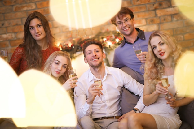 Véspera de natal com amigos