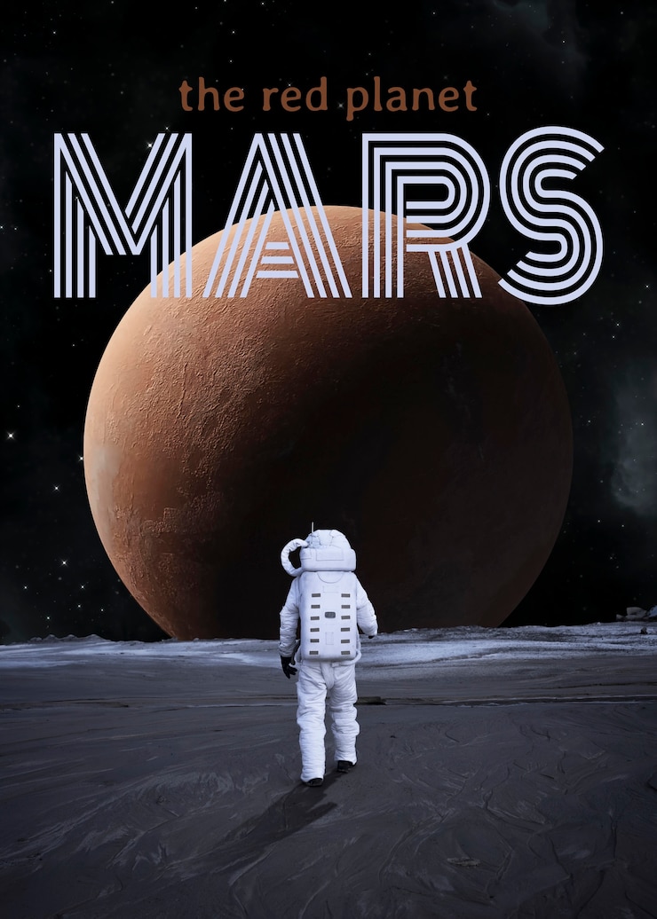 Foto grátis viagem ao conceito de planeta marte