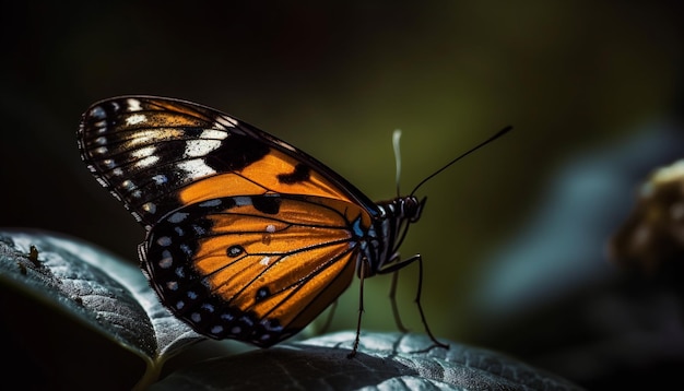 Foto grátis vibrante asa de borboleta mostra beleza natural ao ar livre gerada por ia