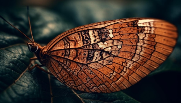 Foto grátis vibrante asa de borboleta mostra beleza natural ao ar livre gerada por ia