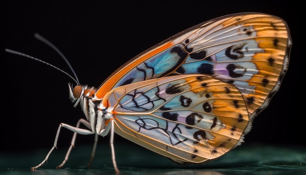 Foto grátis vibrantes asas de borboleta mostram a elegância e a beleza da natureza geradas pela ia