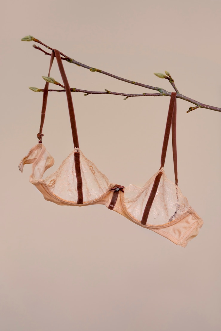 Foto grátis vida morta de lingerie de sutiã