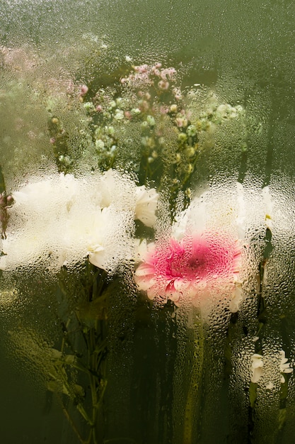 Foto grátis vidro de umidade colorido