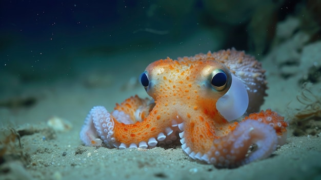 Foto grátis view of octopus in its natural underwater habitat