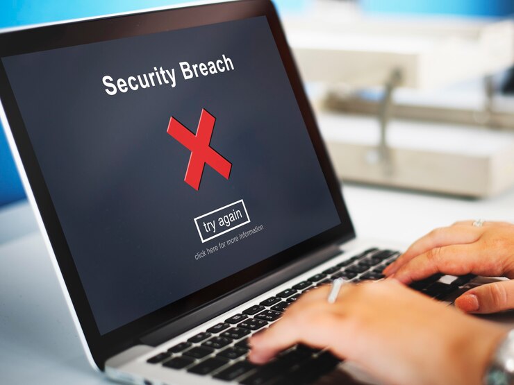 Foto grátis violação de segurança hacker cibercrime conceito de política de privacidade
