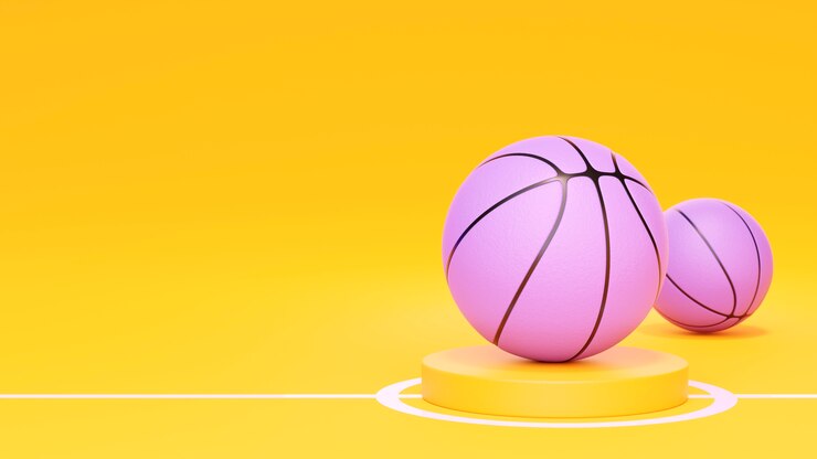 Foto grátis visão 3d dos fundamentos do basquete