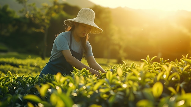 Foto grátis visão de mulheres trabalhando no setor agrícola para celebrar o dia do trabalho para as mulheres.