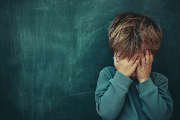 Visão de uma criança que sofre de bullying na escola