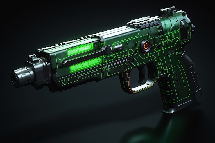 Foto grátis vista 3d da arma poderosa