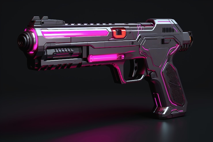 Foto grátis vista 3d da arma poderosa