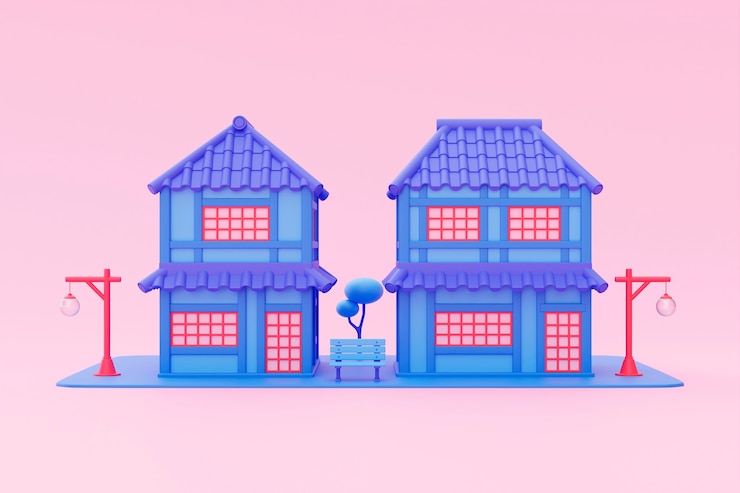 Foto grátis vista 3d da casa
