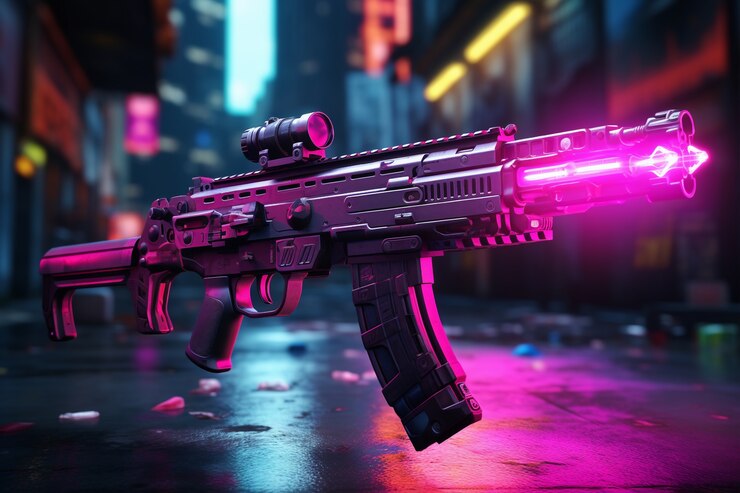 Foto grátis vista 3d de arma poderosa