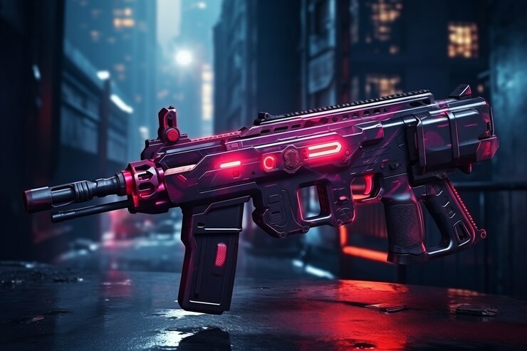 Foto grátis vista 3d de arma poderosa