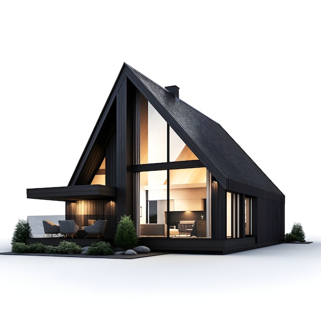 Foto grátis vista 3d do modelo de casa
