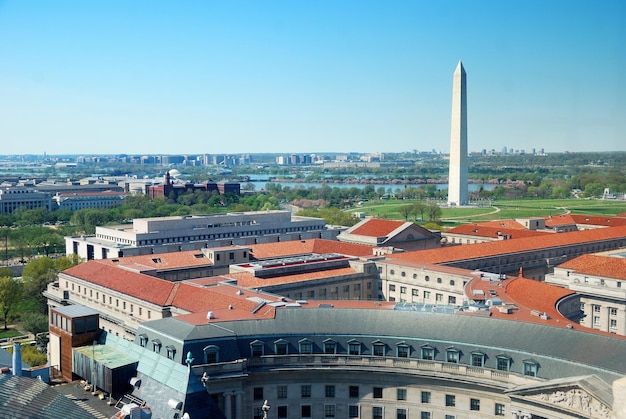 Foto grátis vista aérea da cidade de washington dc