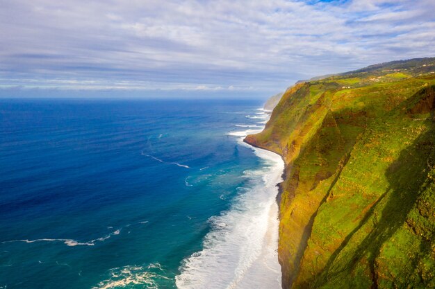 Vista aérea da ilha da Madeira