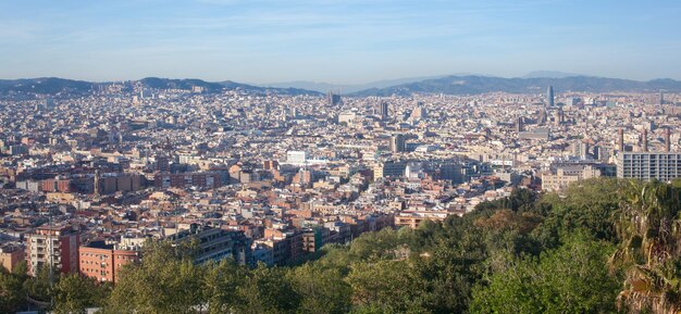 Vista aérea de Barcelona Espanha