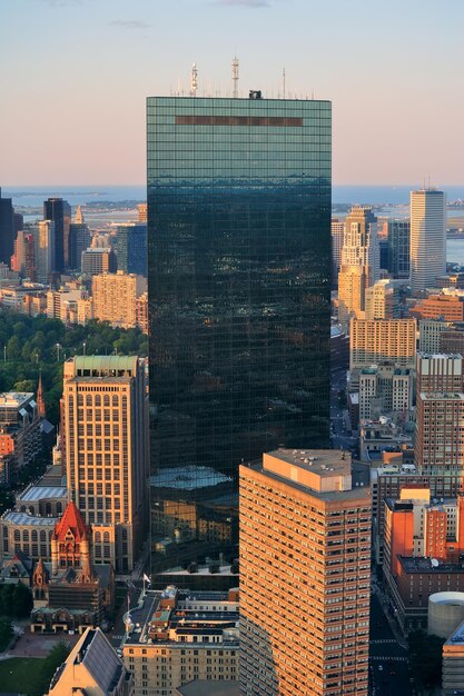 Vista aérea de Boston