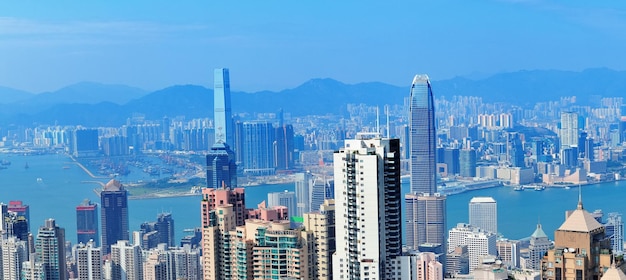 Vista aérea de victoria harbour