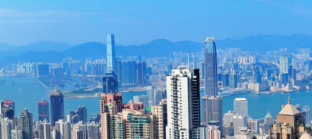 Vista aérea de Victoria Harbour