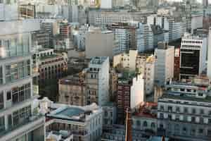 Foto grátis vista aérea do espaço urbano