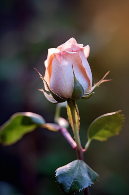 Foto grátis vista da bela flor rosa desabrochando