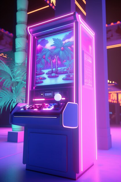 Vista da caixa do jogo de arcade 3D