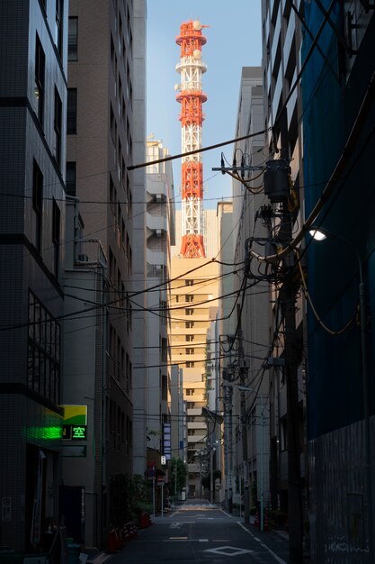 Vista da cidade de Tóquio durante o dia