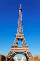 Foto grátis vista da famosa torre eiffel em paris