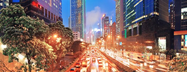 Vista da rua de Hong Kong