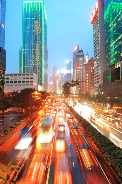 Vista da rua de Hong Kong