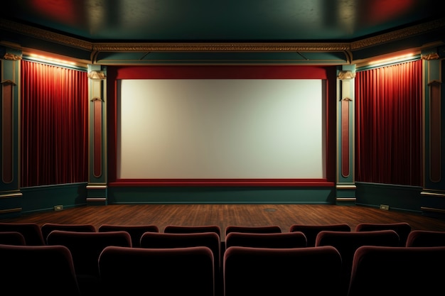 Vista da sala de cinema 3D