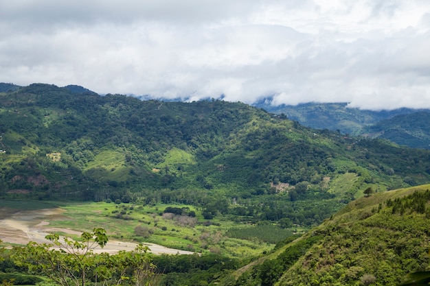 Vista, de, a, costa, rican, campo