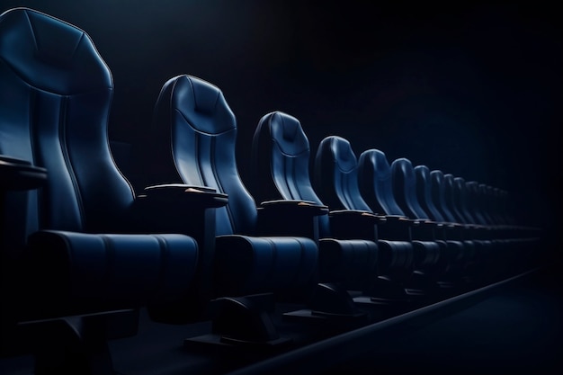 Foto grátis vista de assentos de cinema em 3d